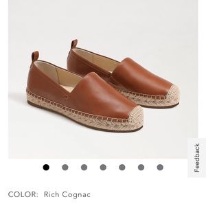 Sam Edelman Brown Leather Espadrilles size 8